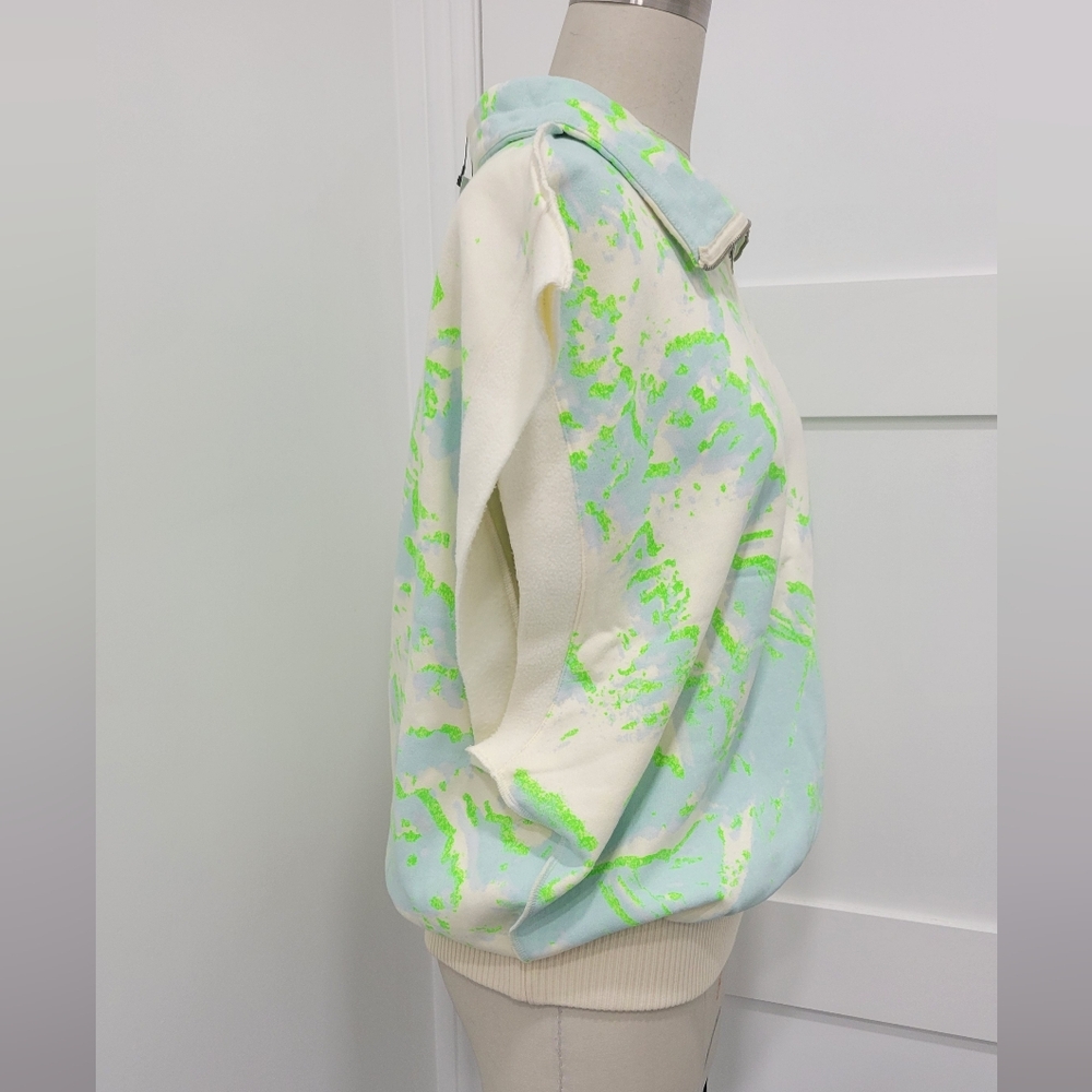 MAKING THE CUT Women's Standard Drop Sleeve Boxy Half Zip Sweatshirt Size M - Picture 4 of 13